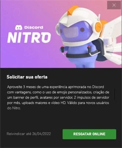 Discord Nitro 3 Meses Game pass ultimate