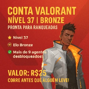 Conta valorant nível 37 (Full acesso) bronze