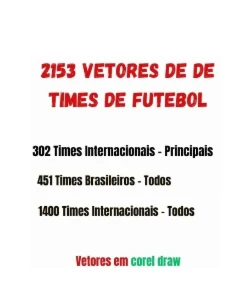 Pack Com 2153 Vetores De Times De Futebol Editáveis - Outros