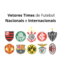 Pack Com 2153 Vetores De Times De Futebol Editáveis