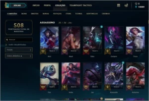 Conta LoL Ouro 4, 173 Skins - League of Legends