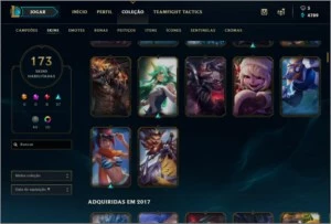Conta LoL Ouro 4, 173 Skins - League of Legends