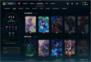 Conta de LoL / 414 skins /  Tds os Campeões - League of Legends
