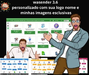 Wasender  3.6 personalizado e com botão de suporte . - Outros