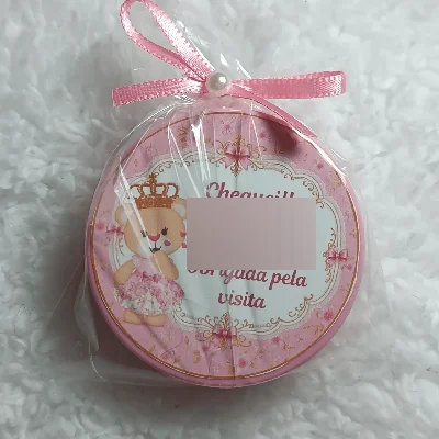 Mini Coração Rosa  - Kit 10 Lembrancinhas - Artesanato e Personalizados