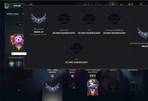Prata 4 com 100 Champs e 80 Skins +1 Prestigio ( JG / SUP ) - League of Legends LOL