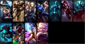 Conta league of legends prata 4 c/ skins lendarias LOL