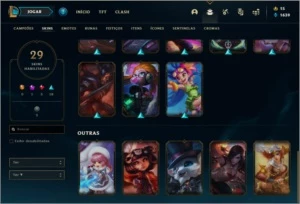 Conta bronze 1 afundada com 29 skins e 24 champs - League of Legends LOL