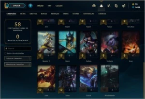 Conta bronze 1 afundada com 29 skins e 24 champs - League of Legends LOL