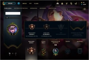Conta bronze 1 afundada com 29 skins e 24 champs - League of Legends LOL