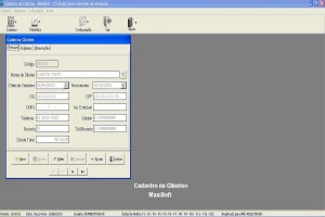 Programa Sistema Cadastro De Clientes E Contas A Receber - Others