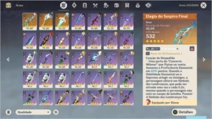 Conta Genshin impact AR55 - 7 Personagens 5* + 3 armas 5*