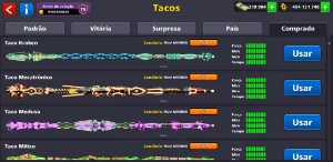 Conta 8 Ball Pool Todos Os Tacos Lendários Full +200K Notas - Outros