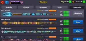 Conta 8 Ball Pool Todos Os Tacos Lendários Full +200K Notas - Outros