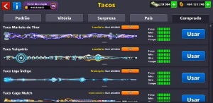 Conta 8 Ball Pool Todos Os Tacos Lendários Full +200K Notas - Outros