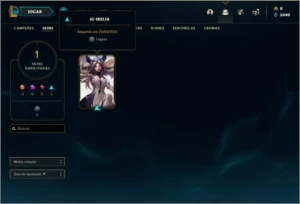 Conta prata 2 com 20 champs e 1 skin - League of Legends LOL