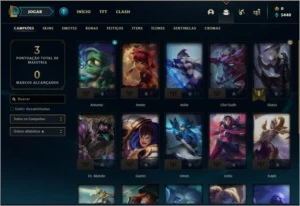 Conta prata 2 com 20 champs e 1 skin - League of Legends LOL