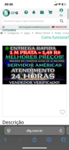 1M De Prata Albion Online