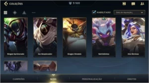 ESMERALDA II + 7 Skins + 37 CAMPEÕES + PASSE WILD COMPLETO - League of Legends: Wild Rift LOL WR