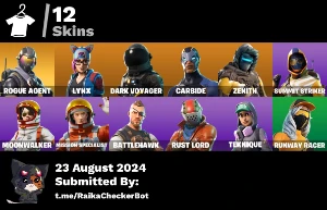 Fortnite 12 Skins Full Acesso Com S3 Inc S4 Inc E Outros Ogs