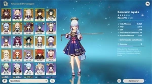 AR 56 Ayaka, Hu Tao, Mona, Zhongli, Albedo, Xiao, Ganyu,... - Genshin Impact