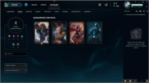 Conta LOL - Gold V - Skin Vitoriosa + Ultimate + 2 Lendárias - League of Legends