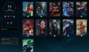 Conta lol lvl 77 com skins + muitos itens espólio + 1865 rp - League of Legends