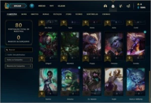 Conta platina 4 por 39 R$ com 30 champs e 1 skins - League of Legends LOL