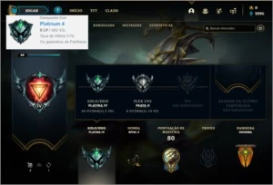 Conta platina 4 por 39 R$ com 30 champs e 1 skins - League of Legends LOL