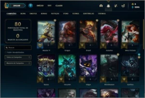 Conta platina 4 por 39 R$ com 30 champs e 1 skins - League of Legends LOL
