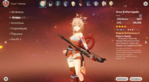Yelan+Yoimiya+2 Báculo de Homa+1 Falcão - Genshin Impact