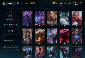 Bronze 3 com 120 Champs e 57 Skins ( JG / TOP / SUP ) - League of Legends LOL