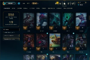 Bronze 3 com 120 Champs e 57 Skins ( JG / TOP / SUP ) - League of Legends LOL