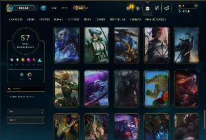Bronze 3 com 120 Champs e 57 Skins ( JG / TOP / SUP ) - League of Legends LOL