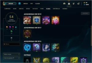 Conta platina 4 com 13 skins e 24 champs - League of Legends LOL