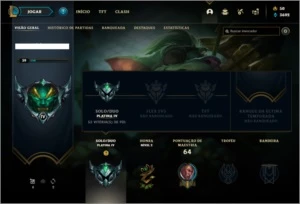 Conta platina 4 com 13 skins e 24 champs - League of Legends LOL