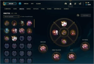 Conta platina 4 com 13 skins e 24 champs - League of Legends LOL