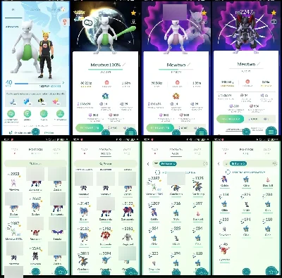 Nível 40! Mewtwo 100% Shiny (Perfeito), Garchomp Shiny,Q235 - Pokémon