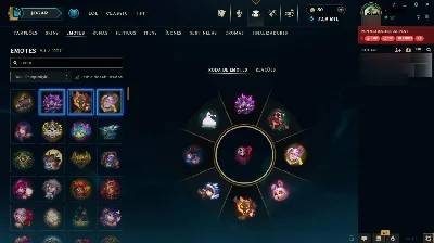 Conta ouro afundada, 161 skins 93 emotes - League of Legends LOL