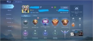 Conta Mítica, boa. - Mobile Legends