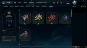 CONTA LOL PLATINA 4 - 121 SKINS ALL CHAMPS - League of Legends