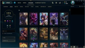 CONTA LOL PLATINA 4 - 121 SKINS ALL CHAMPS - League of Legends