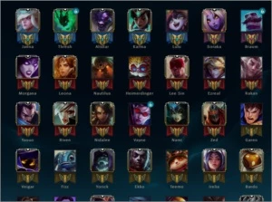 Conta Platina III flex, V na solo/duo 36 skins - League of Legends LOL