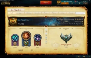 Conta no League of legends LOL