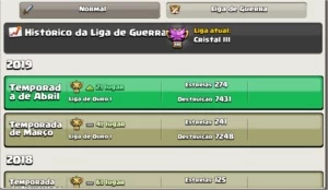 Clash of Clans Clã nvl 15