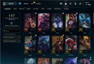Conta ouro 2 com 47 Champs e 8 Skins - League of Legends LOL