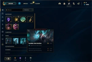 Conta ouro 2 com 47 Champs e 8 Skins - League of Legends LOL