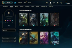 Conta ouro 2 com 47 Champs e 8 Skins - League of Legends LOL
