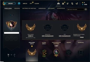 Conta ouro 2 com 47 Champs e 8 Skins - League of Legends LOL