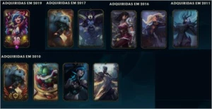 Conta com Skin raras do lol - League of Legends